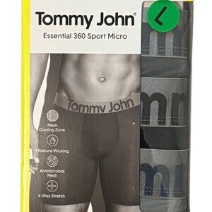 Tommy John 3pk Essential 360 Sport Micro Stretch Boxer Brief Men’s L Black/Gray